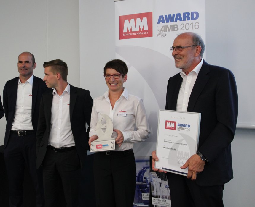 Il mandrino di serraggio Toplus IQ vince il premio MM per l’innovazione all’AMB 2016